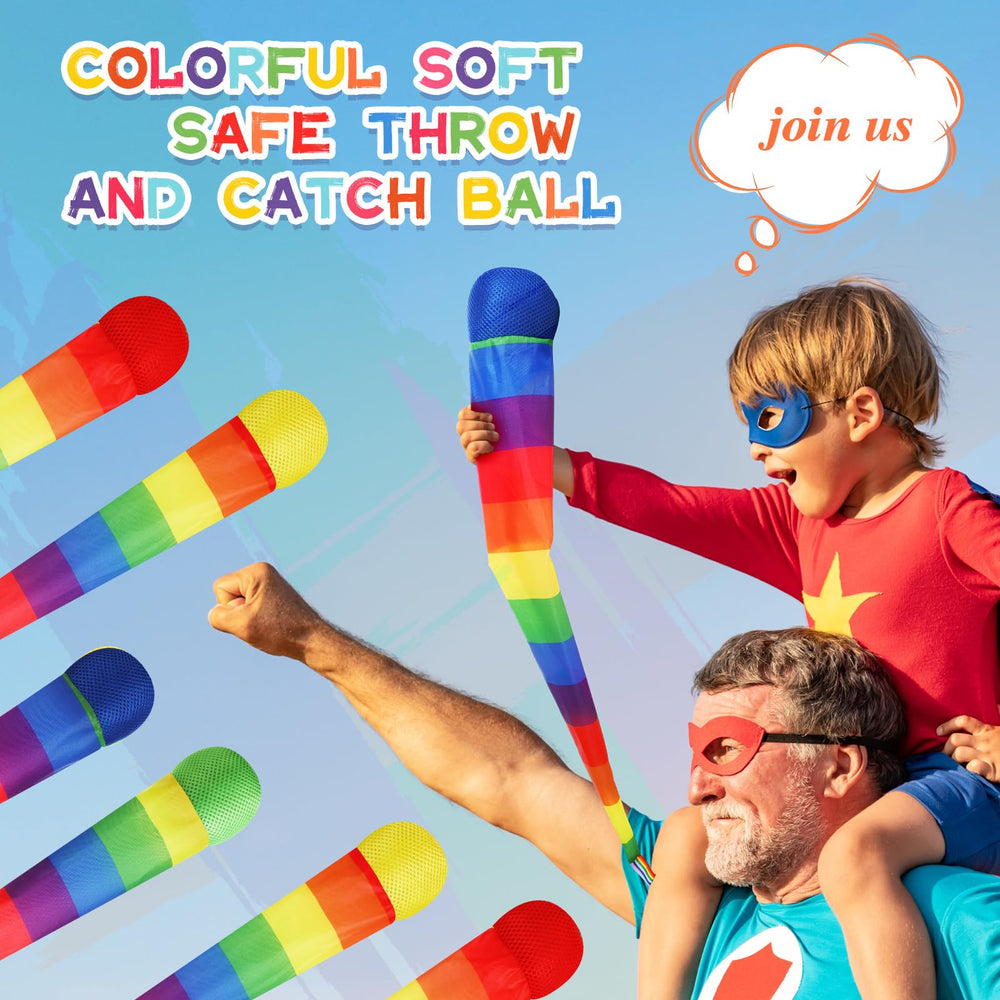 Leyndo hand holding one comet ball to show 26-inch length and easy grip