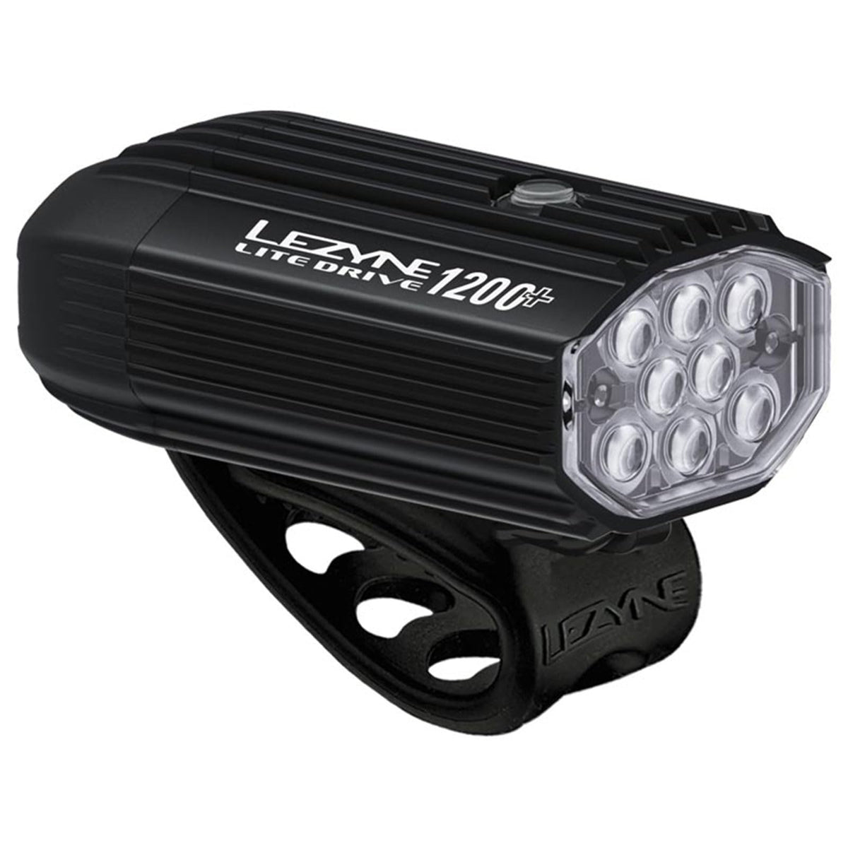 LEZYNE front view of light showing lens and compact benefit of bright output