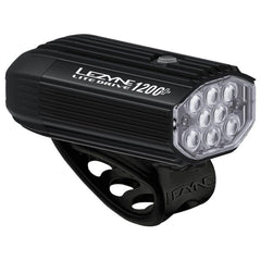 LEZYNE front view of light showing lens and compact benefit of bright output