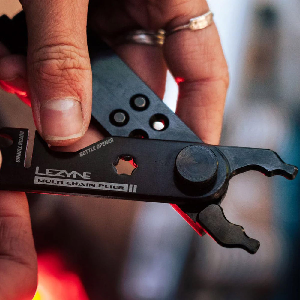 LEZYNE size comparison next to keys showing lightweight portability benefit