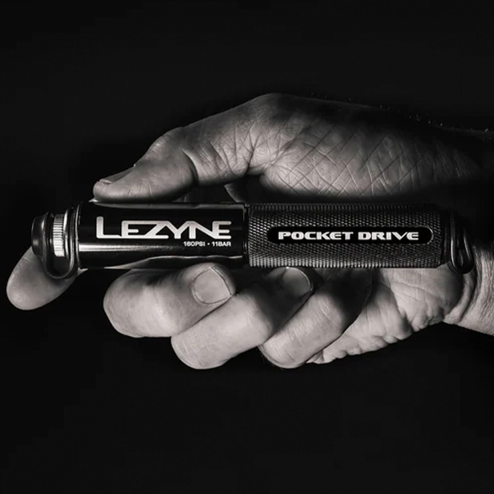 LEZYNE Pocket Drive HP CNC aluminum surface highlighting durable premium construction