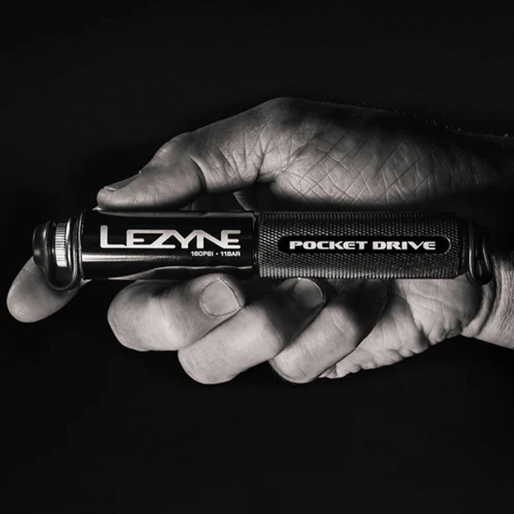 LEZYNE Pocket Drive HP CNC aluminum surface highlighting durable premium construction
