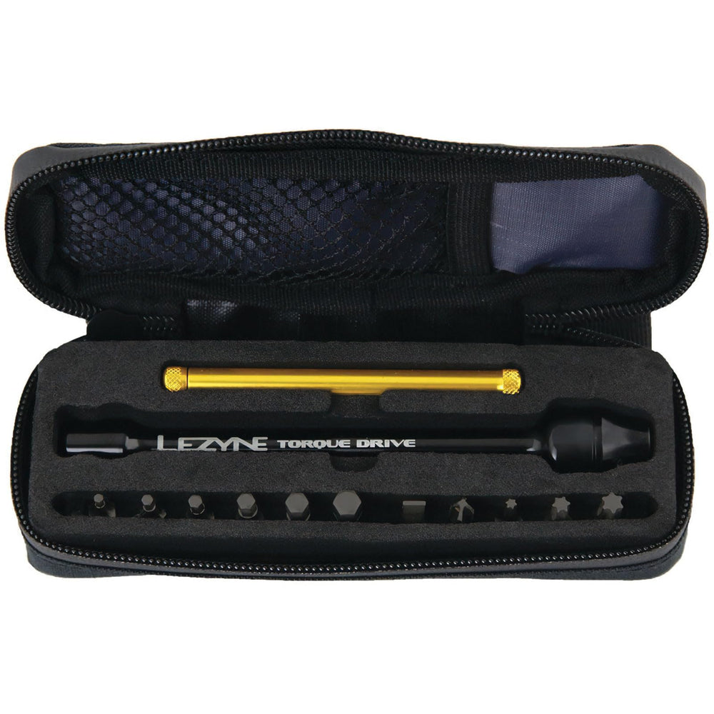 LEZYNE torque Drive close-up of torsion beam scale for accurate torque setpoints