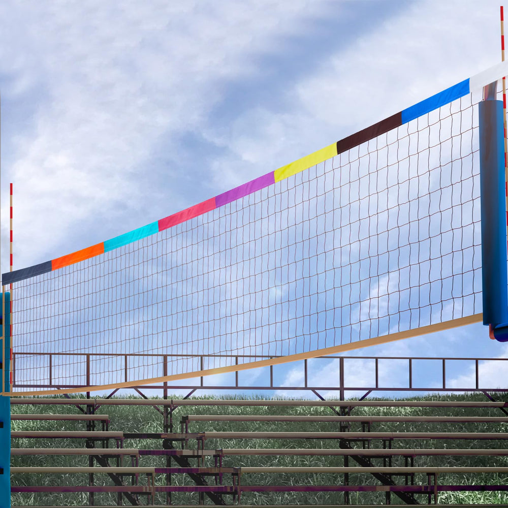 Libima front view showing nine-color strip on net for clear targets