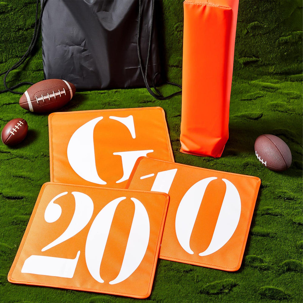 Libima markers beside football showing compact scale benefit