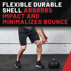 Athlete performing overhead slam with Lifeline ball demonstrating explosive conditioning benefit