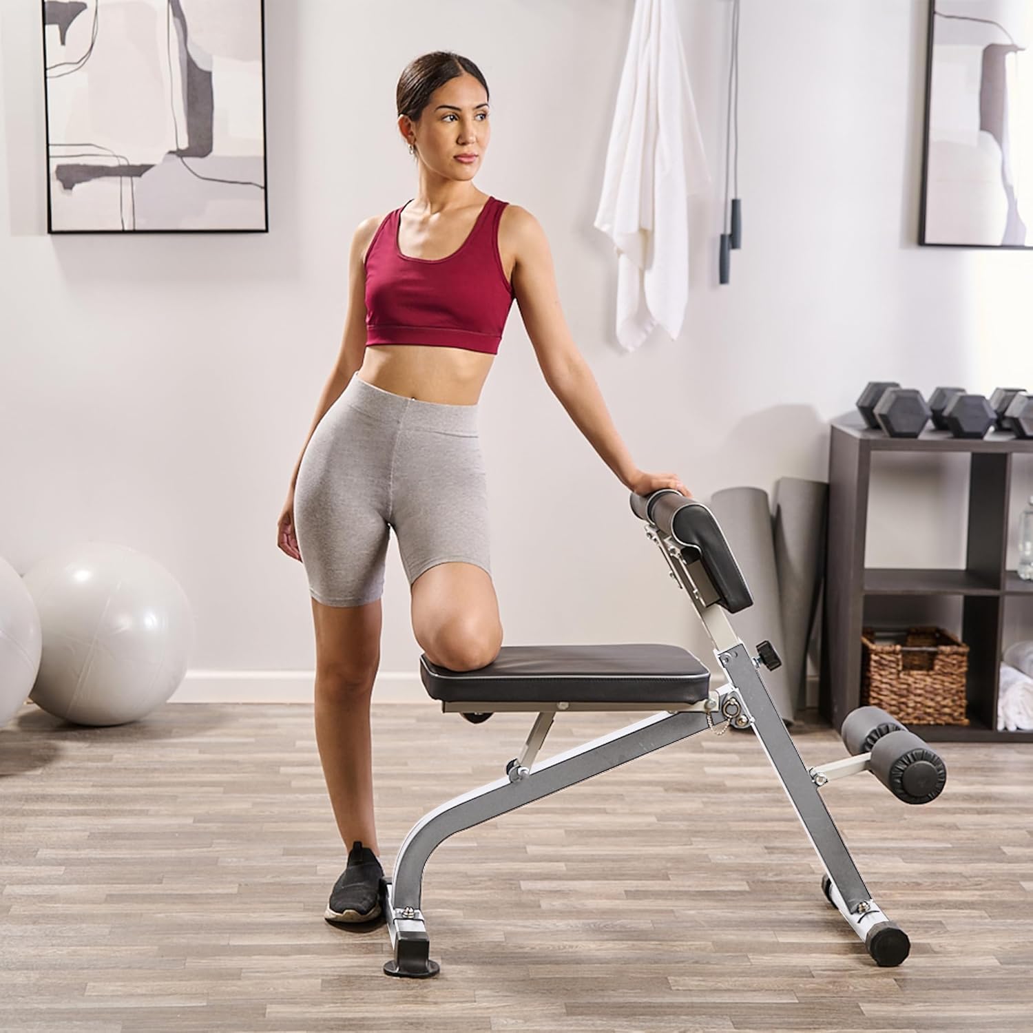 LifePro SculptTrainer set in a home gym showcasing versatile training options