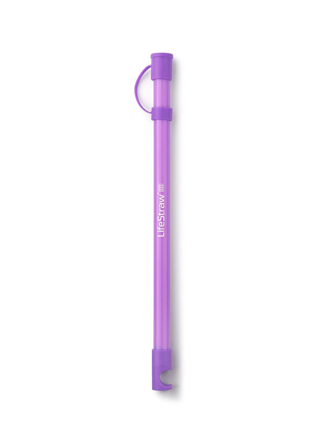 LifeStraw Sip Essential front view showing thistle color and compact benefit