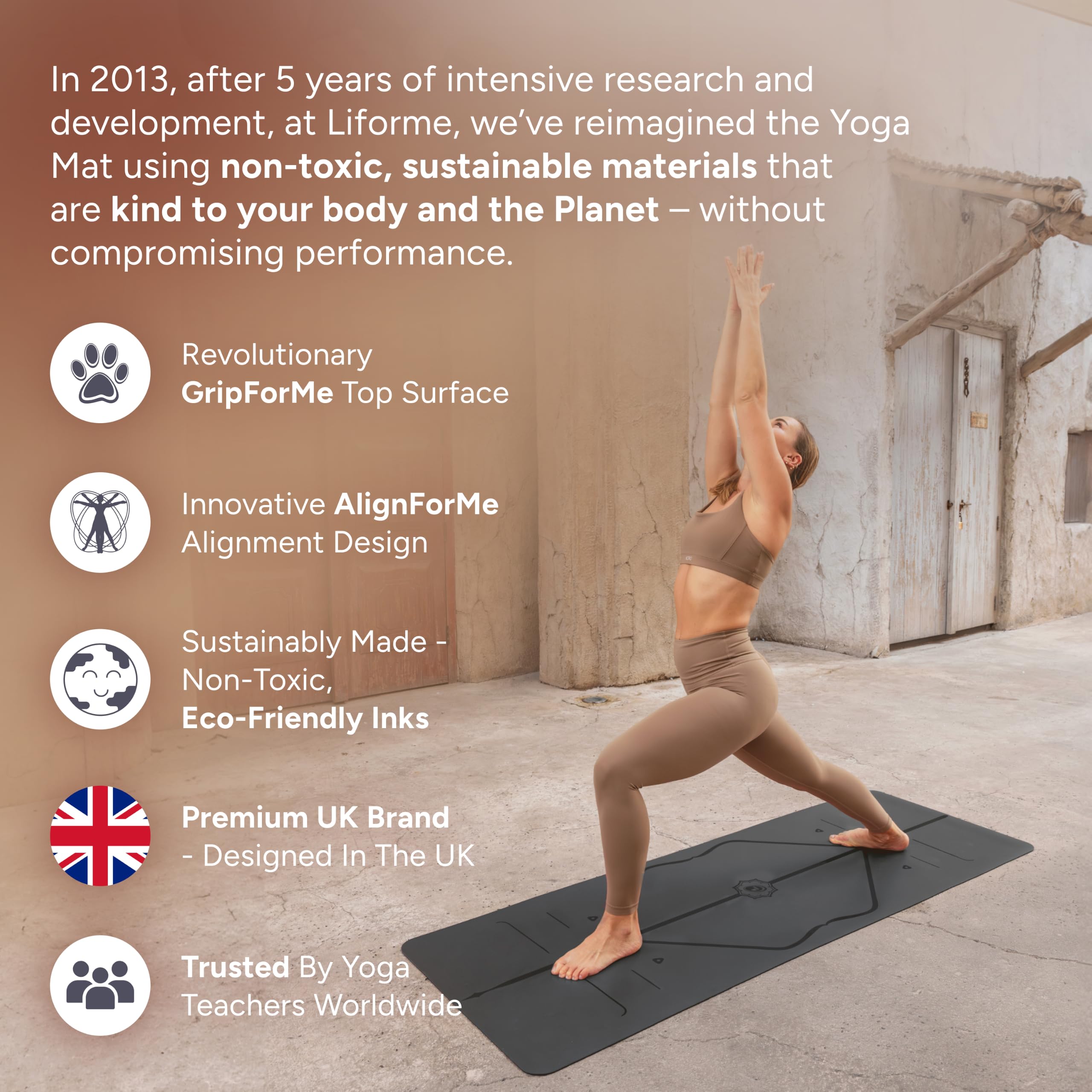 LIFORME in-use standing pose demonstrating stability and grip
