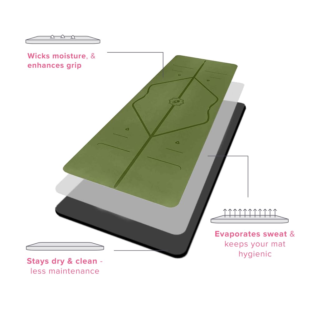 LIFORME mat in a studio lifestyle scene creating a calm, grounded practice space