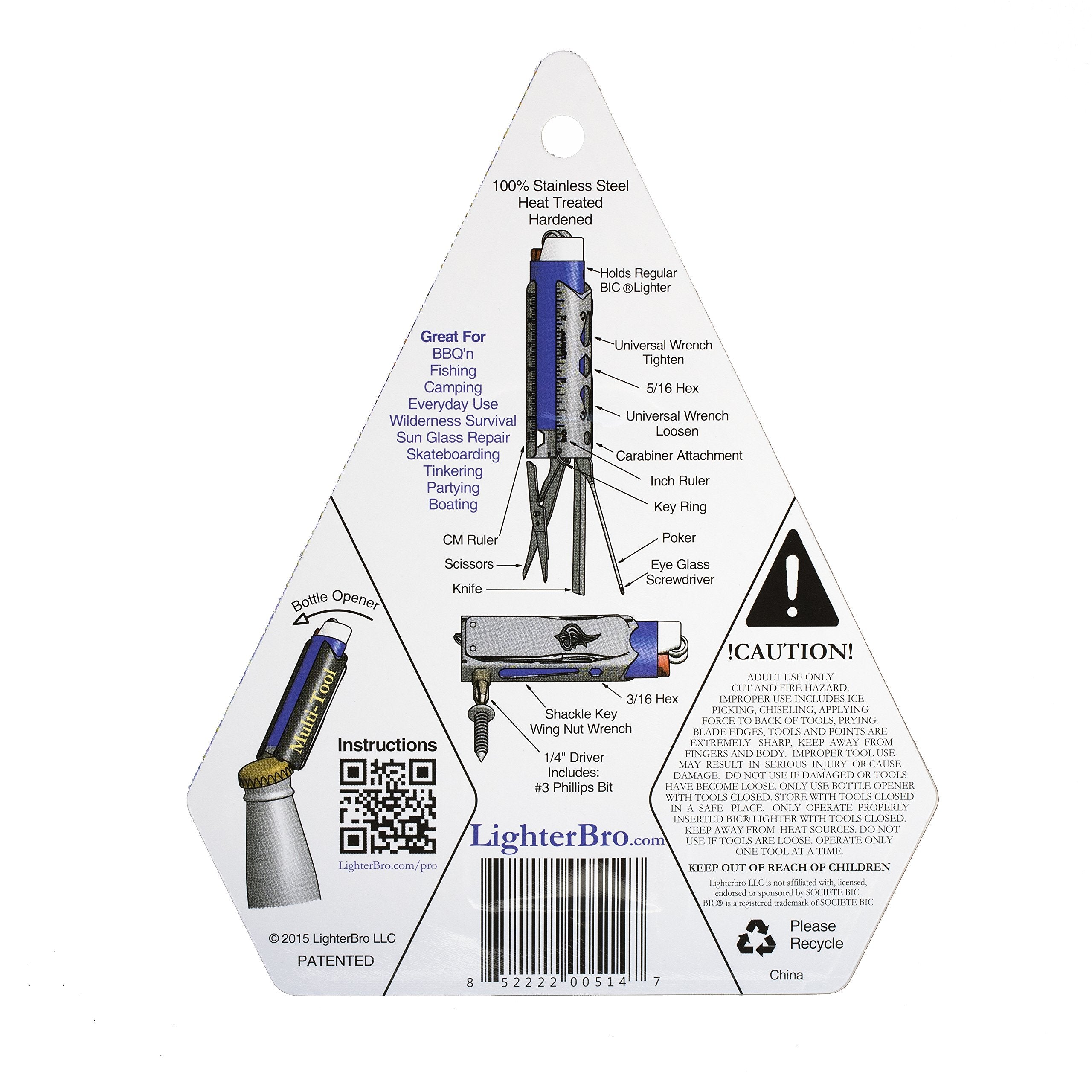 LighterBro ruler engraving detail for quick metric and standard measurements on the go
