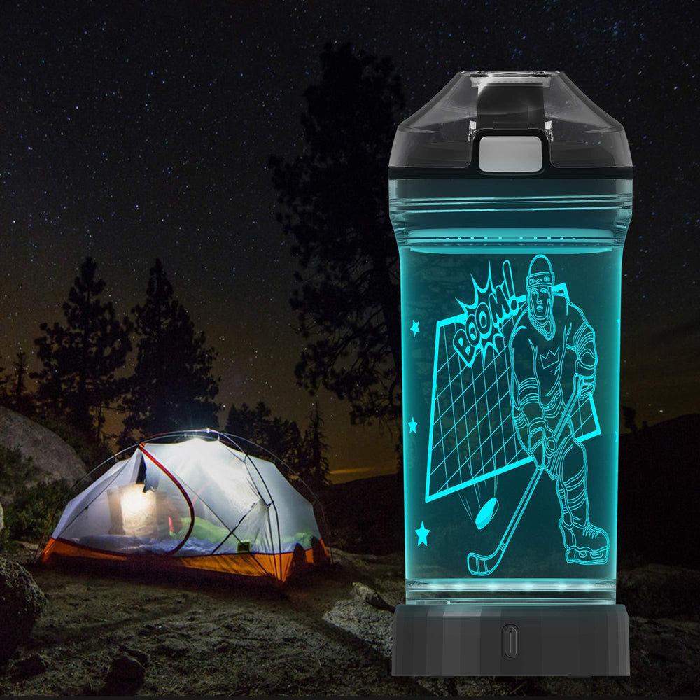 Lightzz carry lanyard beside water bottle for size and portable convenience benefit