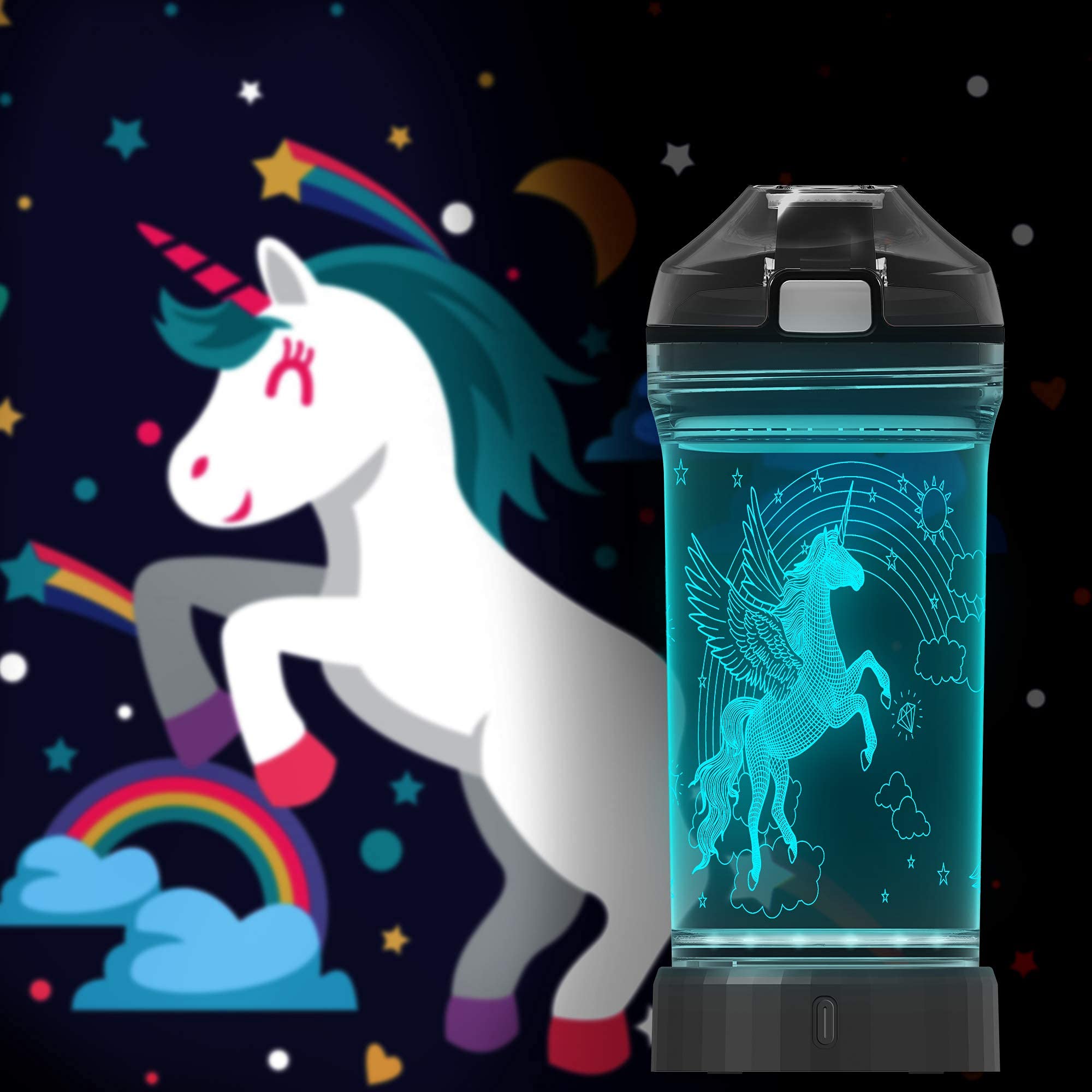 Lightzz bottle with carry lanyard for easy transport benefit