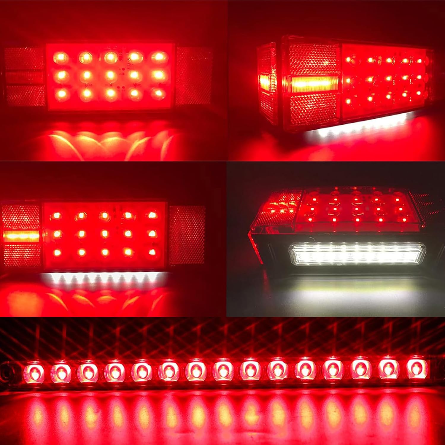 LIMICAR amber and red side marker lights and reflectors improving side visibility