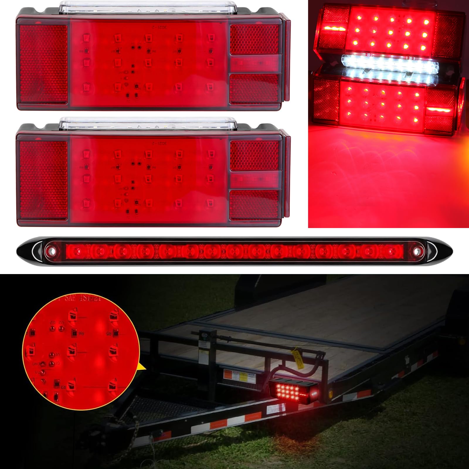 LIMICAR 25ft color-coded wiring harness laid out to simplify trailer installation