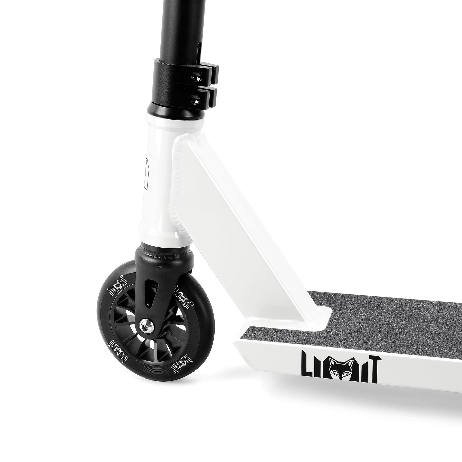 Limit scooter black and white lifestyle shot showing versatile urban use