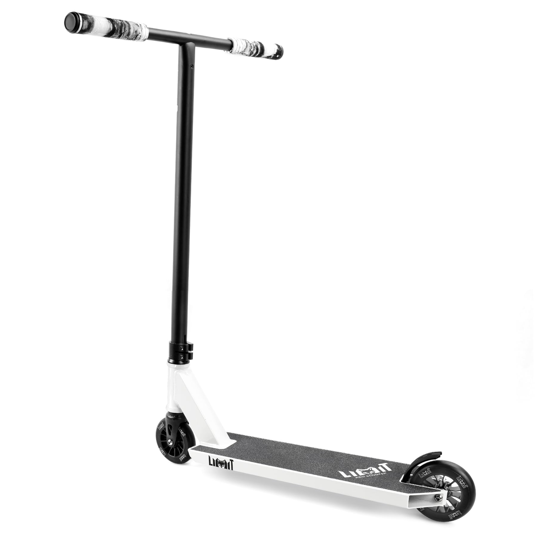 Limit scooter fork and clamp demonstrating reinforced impact resistance