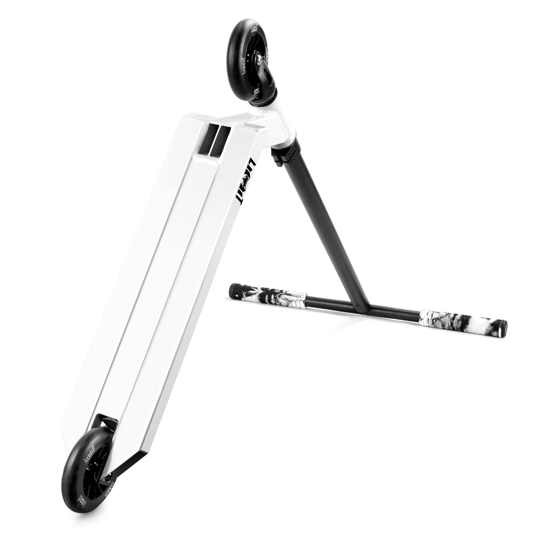 Limit scooter side scale comparison showing 34.2 inch handlebar height