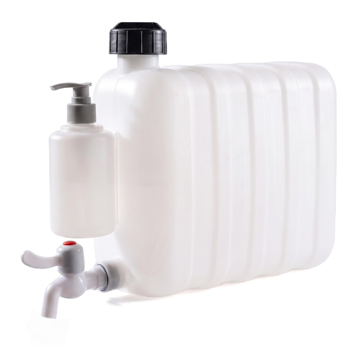LIMUXCG front view of portable hand washing station showing compact design and portability