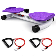 LINHONGFU front view of purple waist twister showing stable base and platform benefit