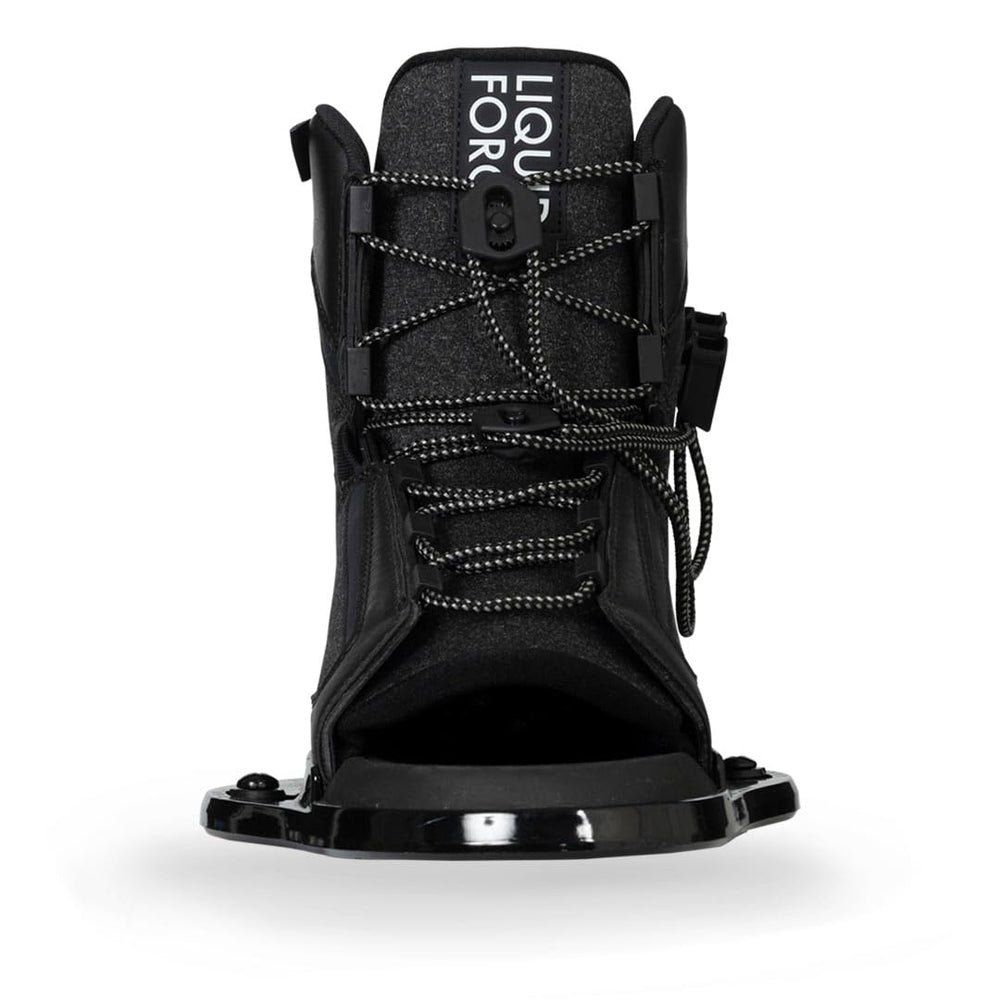 Liquid Force mounted on wakeboard illustrating ready-to-ride setup