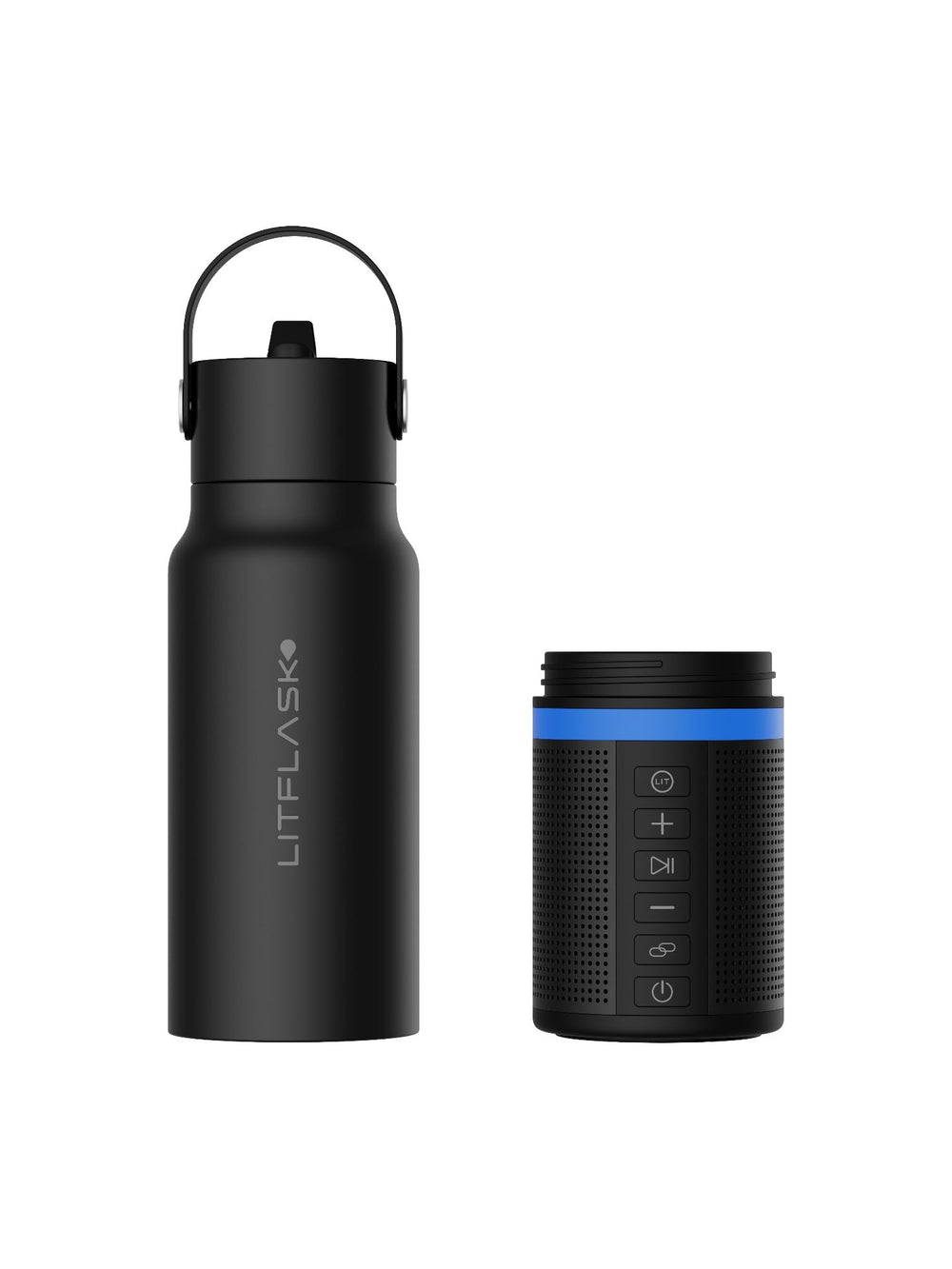 LitFlask carry handle in lifestyle shot showing convenient transport benefit