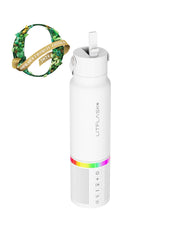 LitFlask charger ports detail with USB cable, brand portable power benefit