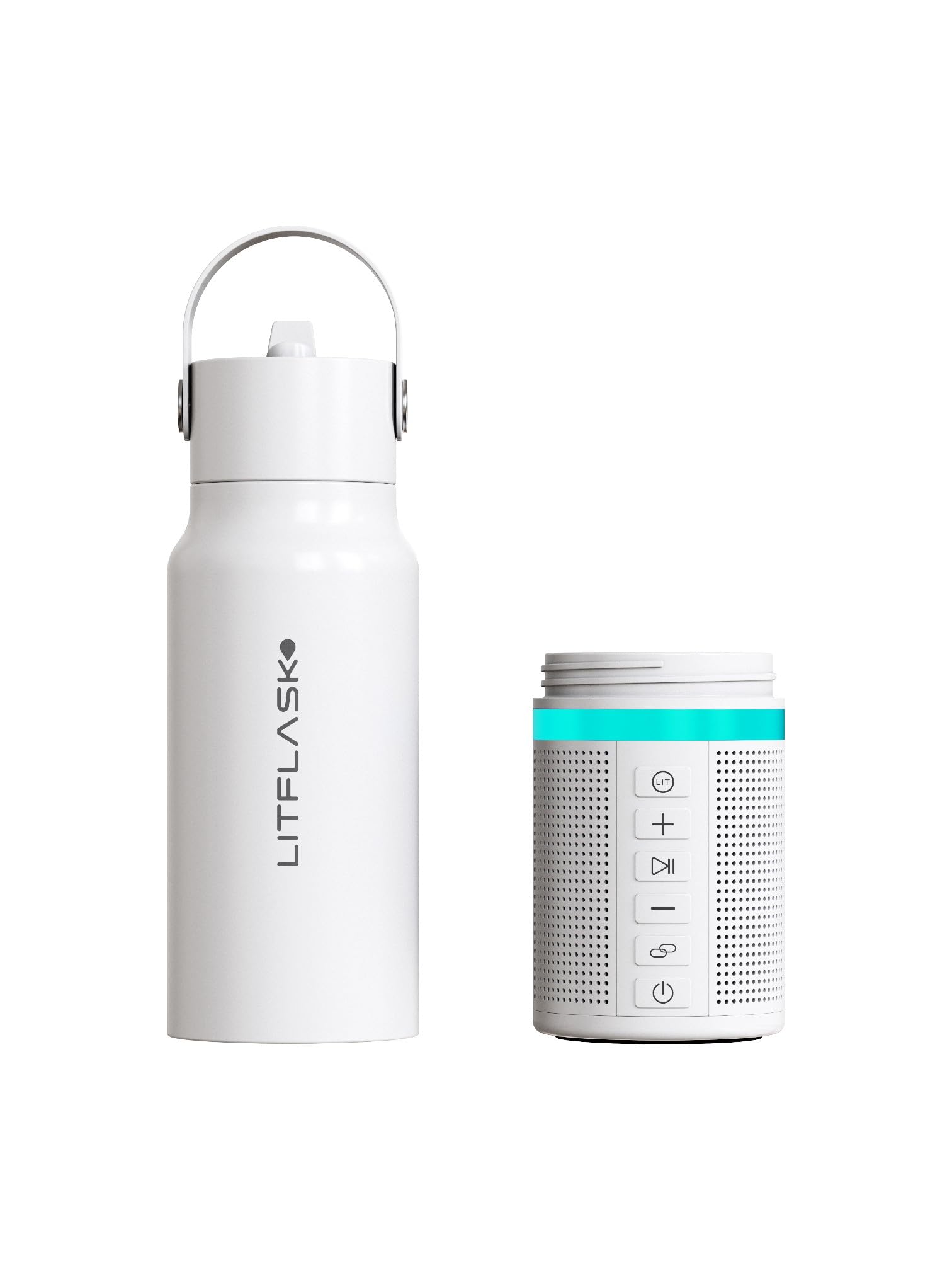 LitFlask in outdoor setting playing music, brand lifestyle entertainment benefit