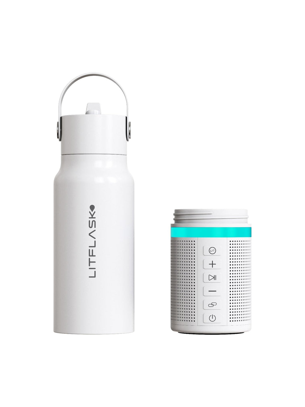 LitFlask in outdoor setting playing music, brand lifestyle entertainment benefit