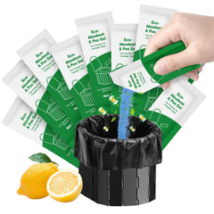 Liuwat front packaging showing 80 eco deodorizing packets and benefits