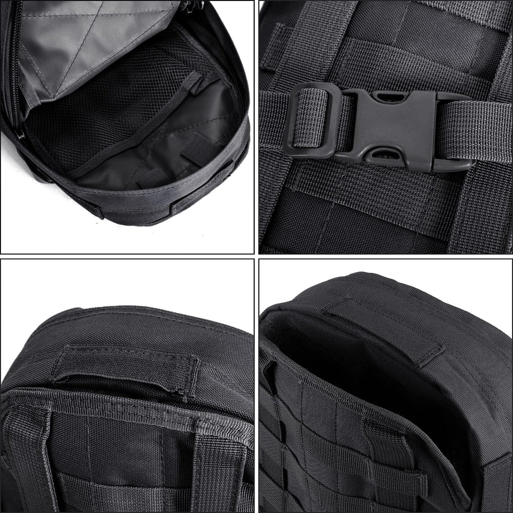 LIVANS hydration pack worn on a hiker highlighting hands-free hydration