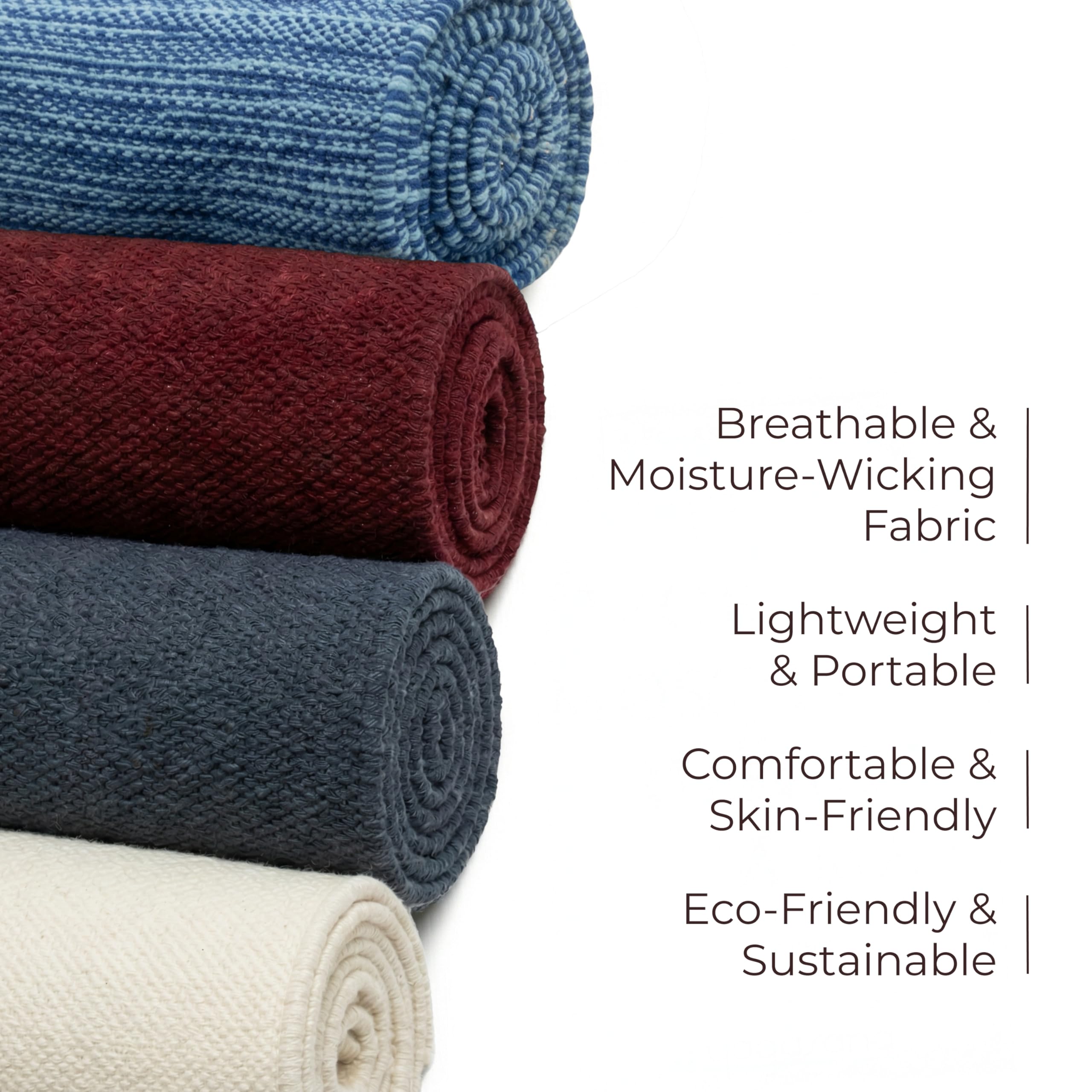 Live Well 360 folded portable mat demonstrating easy transport benefit