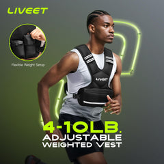 Liveet vest back reflective strips improving nighttime visibility