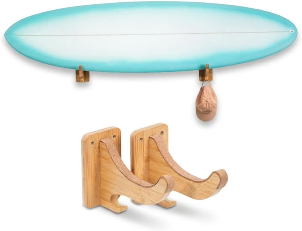 Living in Sunshine front view of bamboo single rack showing clean horizontal display benefit