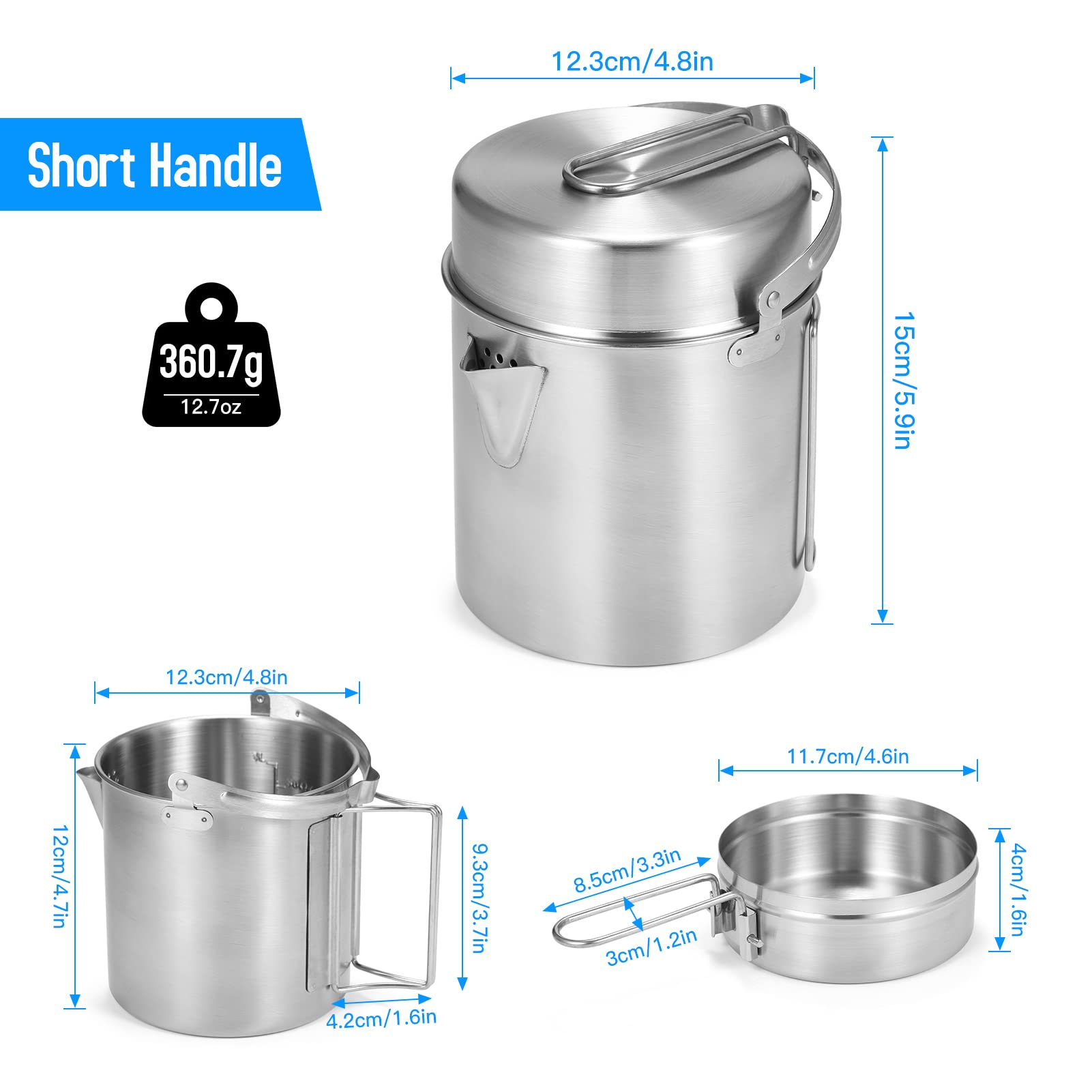 Lixada kettle in use on camping stove for rapid boiling and cooking