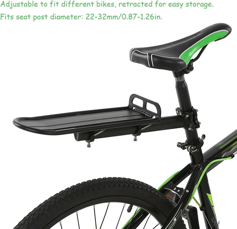 Lixada rack side folded profile demonstrating compact storage and ease of transport