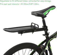 Lixada rack side folded profile demonstrating compact storage and ease of transport