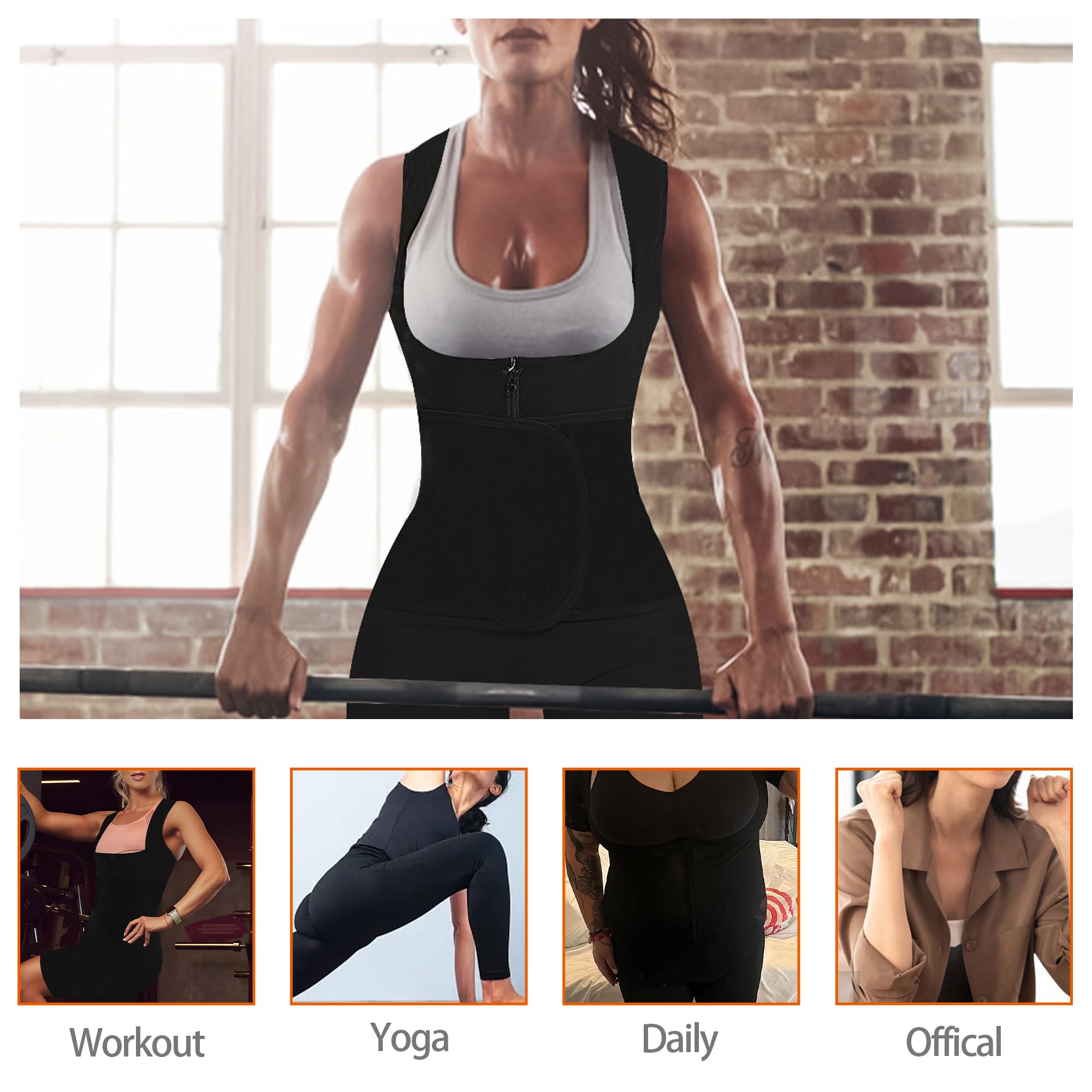 LMCOB sauna suit worn during gym workout illustrating increased perspiration benefits