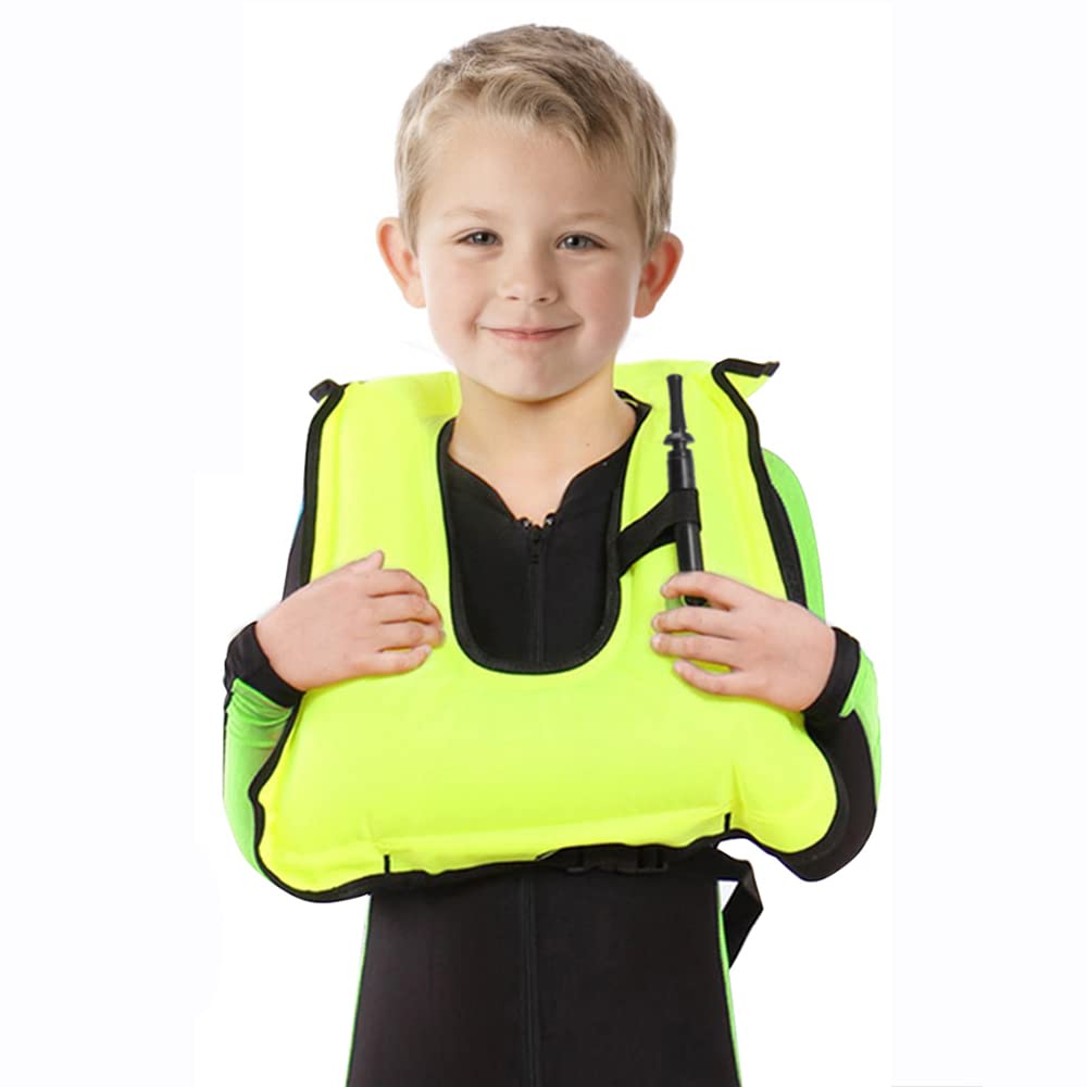 lnztzol front view green vest showing bright visibility benefit
