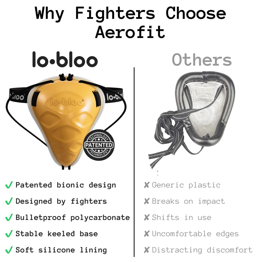 lobloo Aerofit in use during MMA training demonstrating secure movement