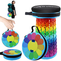 LOCYOP front view of stool showing compact, sturdy design for portable seating