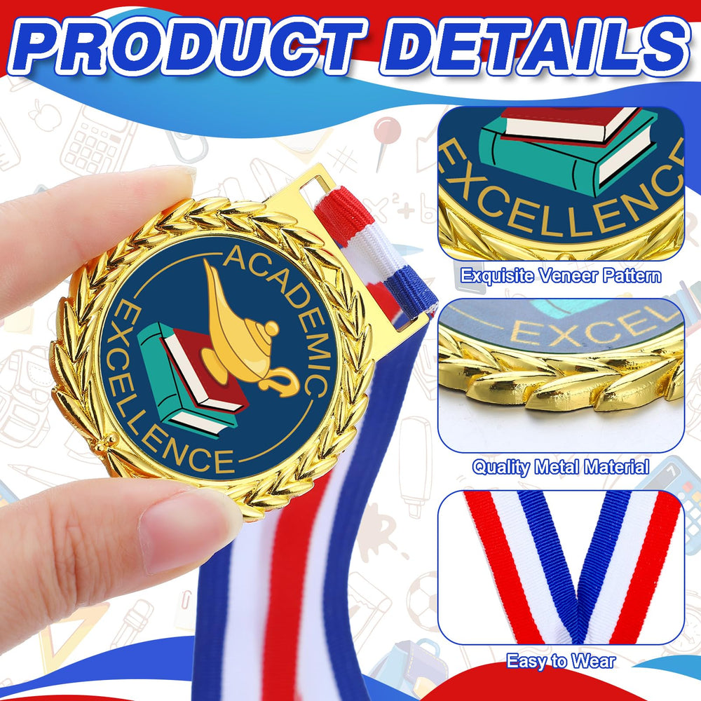 Loetere display of red white blue ribbons demonstrating color contrast for visibility