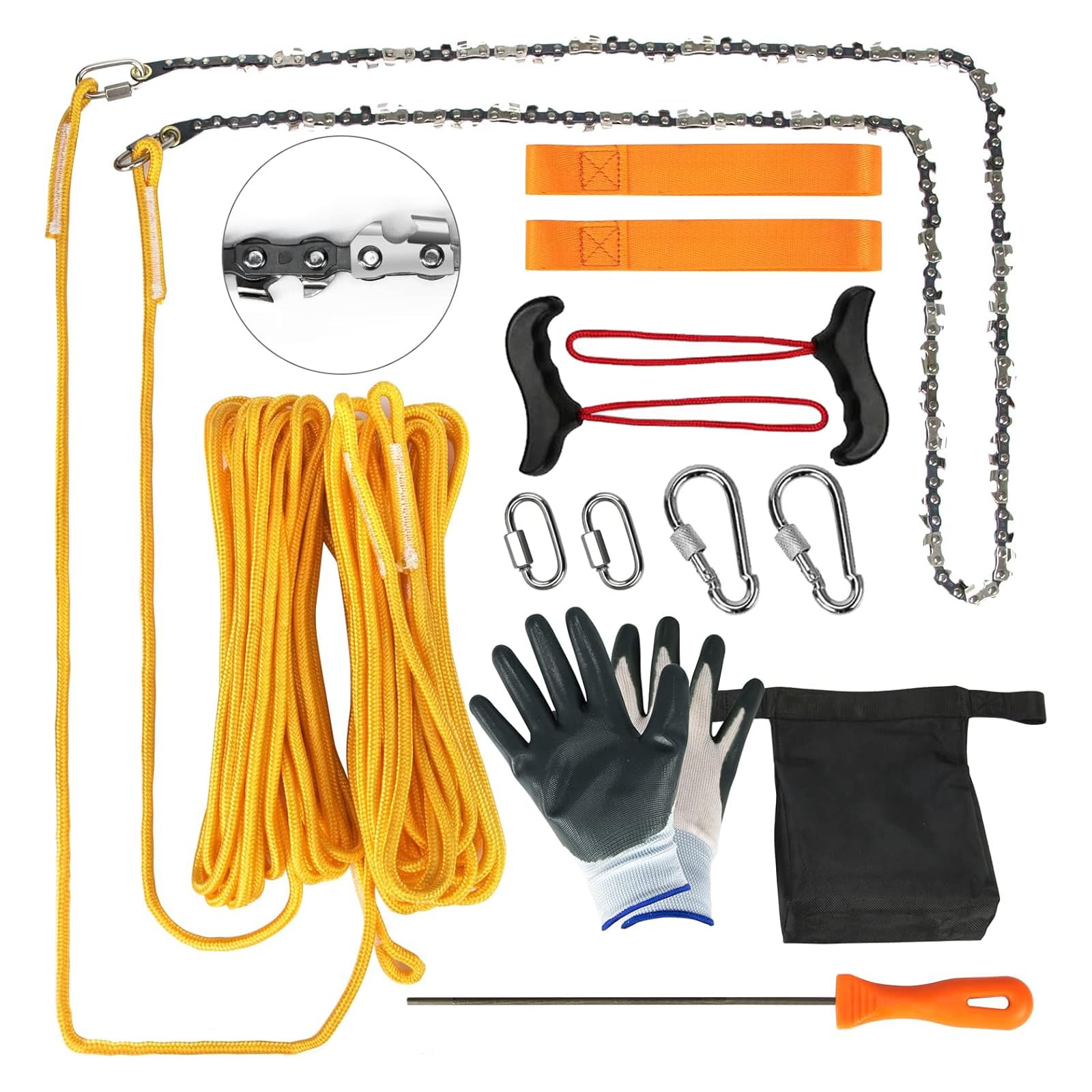 Loggers Art Gens front packaging showing saw kit and compact case for easy storage