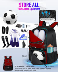 LOINTET open ball compartment holding a size 7 ball to protect clothing