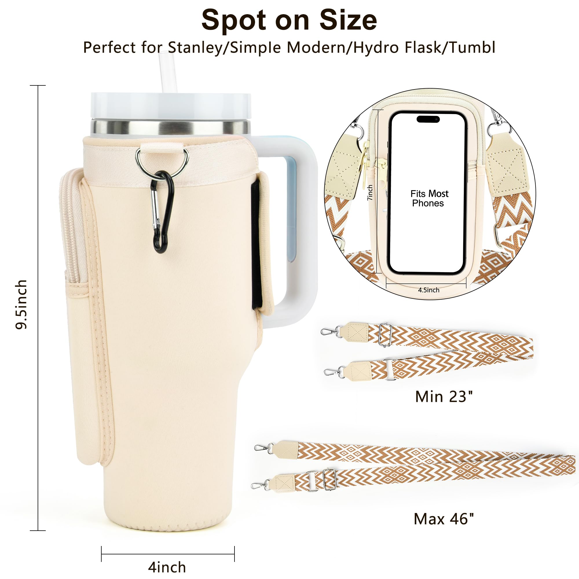 LOKASS zippered pocket with cards and keys for organized storage