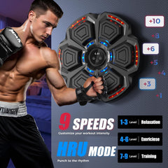 Adult using LOLBOX for tempo punches demonstrating cardio and reflex training benefit