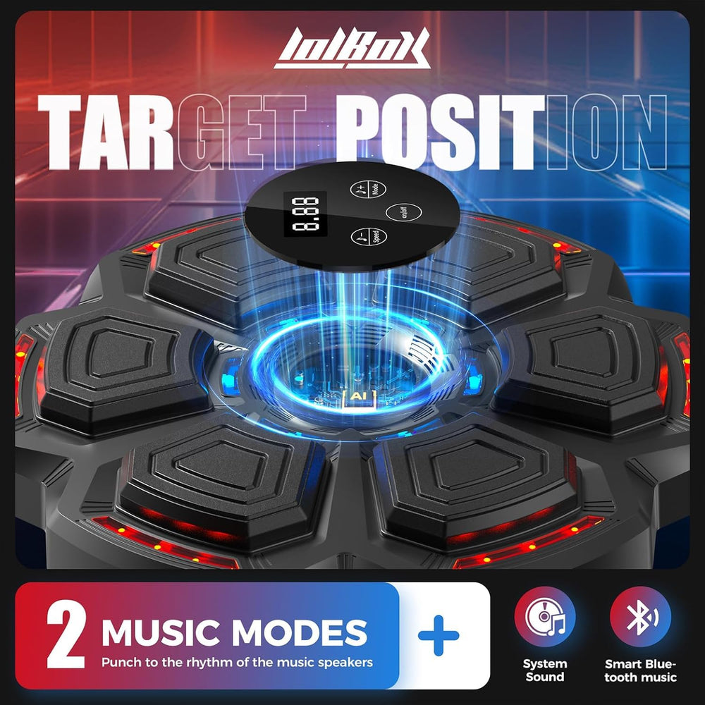 LOLBOX LED display and control panel showing data tracking and quick adjustments benefit
