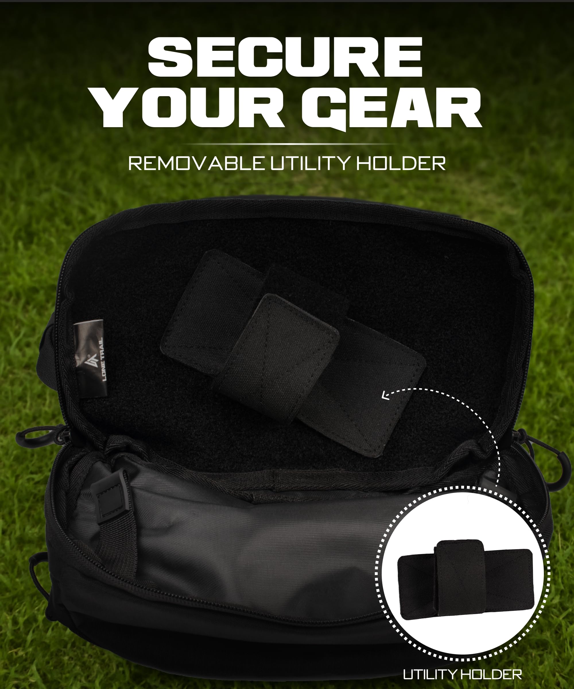 Lone Trail worn crossbody in urban scene showing discreet concealment and mobility benefit