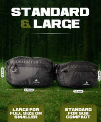Lone Trail rear concealed pocket visible with secure zipper and discreetness benefit