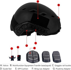 LOOGU helmet top ventilation holes for airflow and reduced heat buildup